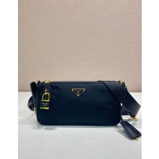 프라다 스몰 나일론 가죽 숄더백 1BC234 | PRADA |