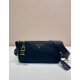 프라다 스몰 나일론 가죽 숄더백 1BC234 | PRADA |